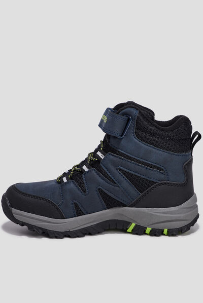 Bottines crantées Trappeur bleu marine garçon