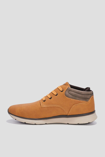 Bottines plates Creeks jaune homme