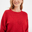 Pull manches longues Liberto rouge femme