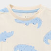 T-shirt manches longues coton ecru b&eacute;b&eacute; gar&ccedil;on