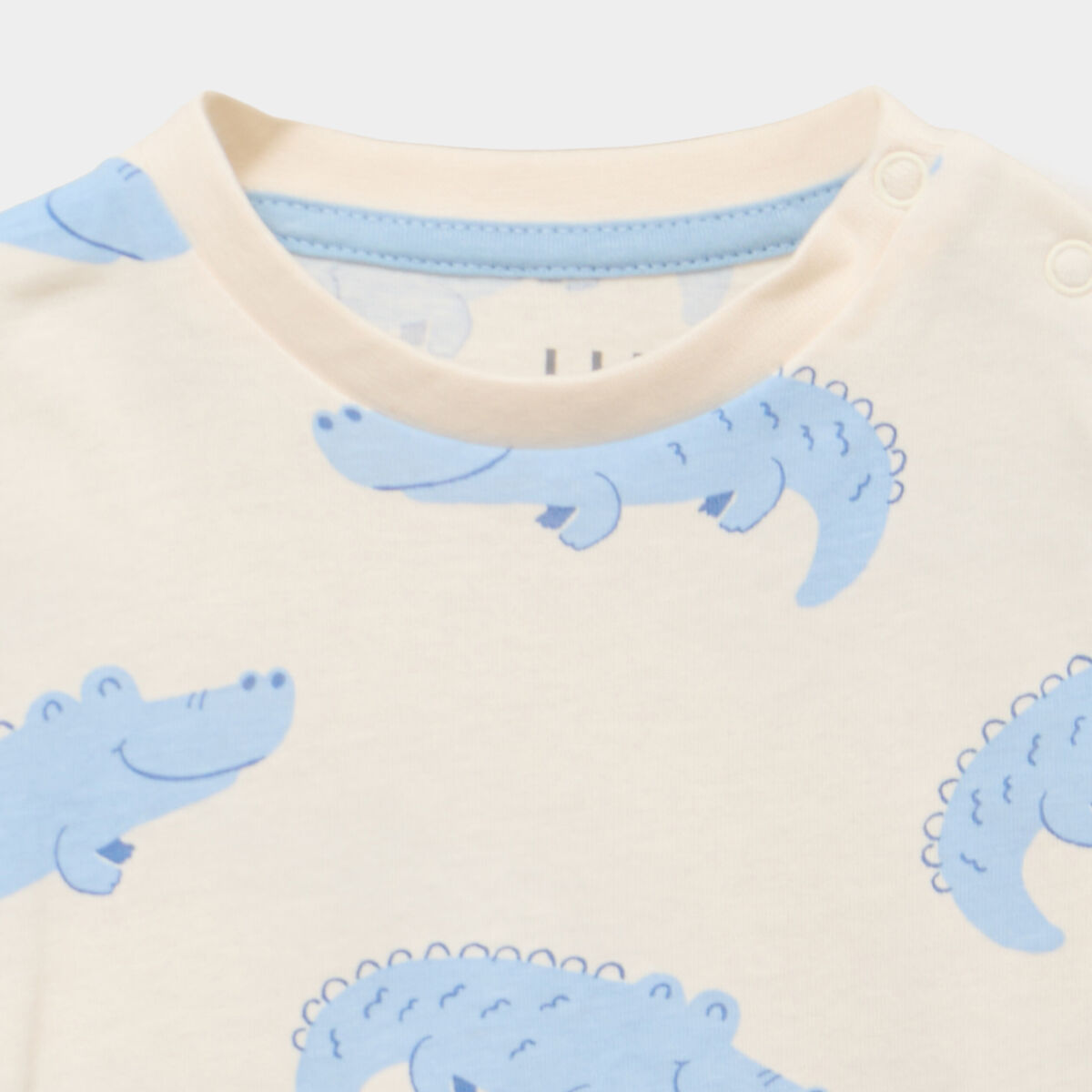 T-shirt manches longues coton ecru b&eacute;b&eacute; gar&ccedil;on