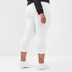 Leggings 7/8ème blanc femme grande taille