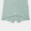 Ensemble salopette maille et bob coton vert clair b&eacute;b&eacute;