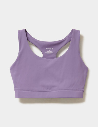 Brassi&egrave;re de sport dos nageur violet femme