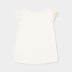 T-shirt manches broderie anglaise ivoire fille