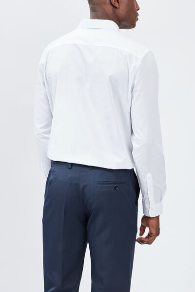 Chemise manches longues Studio blanc homme