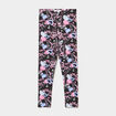 Legging taille &eacute;lastiqu&eacute;e coton noir fille