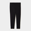 Pantalon slim &agrave; taille &eacute;lastiqu&eacute;e noir femme grande taille