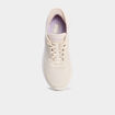 Baskets running lacets élastiqués sable femme
