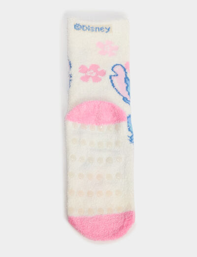 Lot 2 chaussettes d'int&eacute;rieur Stitch multicolore fille