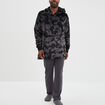 Sweat de pyjama oversize effet velours noir homme