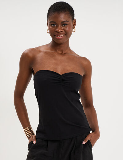 Bustier ajust&eacute; noir femme