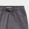 Bermuda short loose &eacute;lastiqu&eacute; coton gris fonc&eacute; gar&ccedil;on