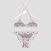 Maillot de bain 2 pièces multicolore fille