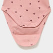 Lot 3 bodies coton manches longues rose poudr&eacute;e b&eacute;b&eacute;