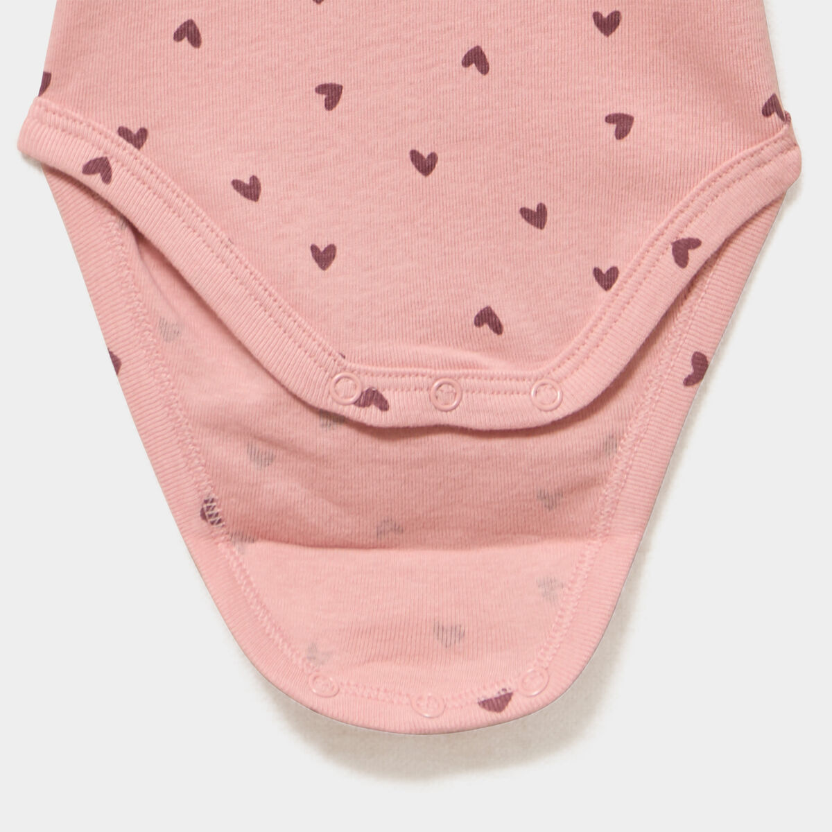 Lot 3 bodies coton manches longues rose poudr&eacute;e b&eacute;b&eacute;