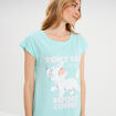 Chemise de nuit Les Aristochats Marie bleu turquoise femme