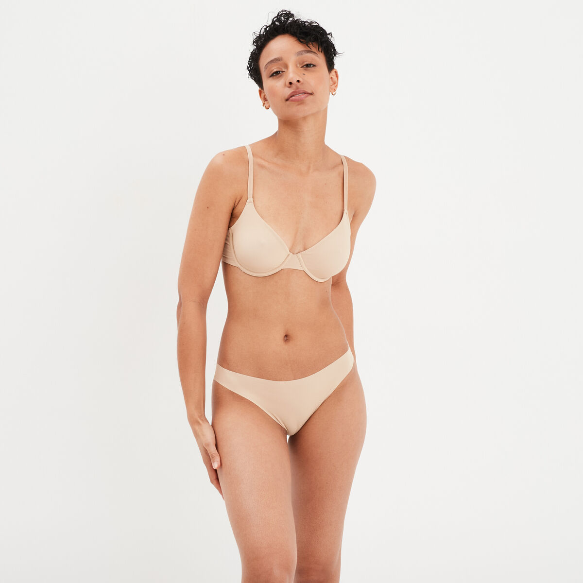 Soutien-gorge embo&icirc;tant ajustable beige femme