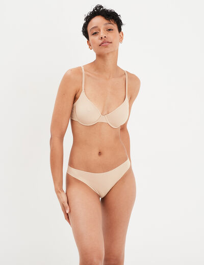 Soutien-gorge emboîtant ajustable beige femme