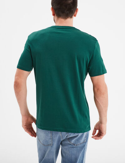 T-shirt à manches courtes coton Creeks vert foncé homme
