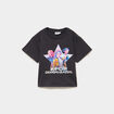 T-shirt coton K-pop Demon Hunters gris fonc&eacute; fille
