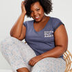 Ensemble pyjama 2 pièces rose femme grande taille