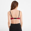 Soutien-gorge corbeille micro dentelle rouge femme