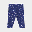 Legging molletonné bleu marine bébé fille