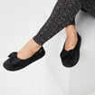 Chaussons ballerines Isotoner noir femme