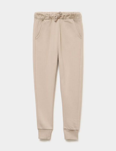 Pantalon jogging regular 2 poches gris fonc&eacute; gar&ccedil;on