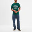 T-shirt manches courtes coton Creeks vert foncé homme