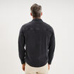 Surchemise en jean coton d&eacute;lav&eacute; gris fonc&eacute; homme