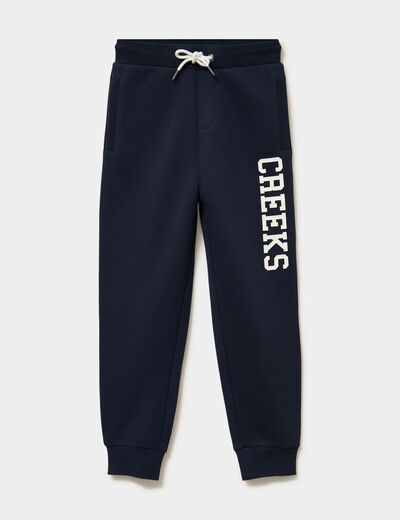 Pantalon de jogging coupe regular bleu marine gar&ccedil;on
