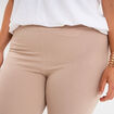 Leggings 7/8ème sable femme grande taille