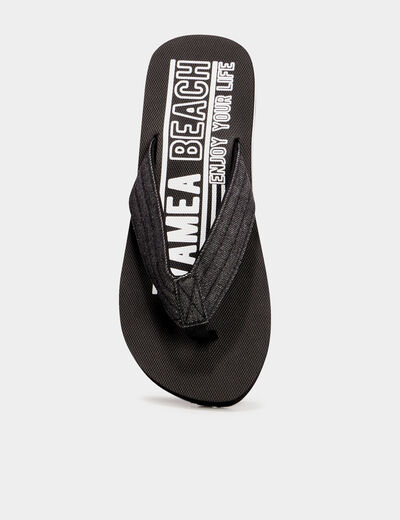 Tongs de plage noir homme