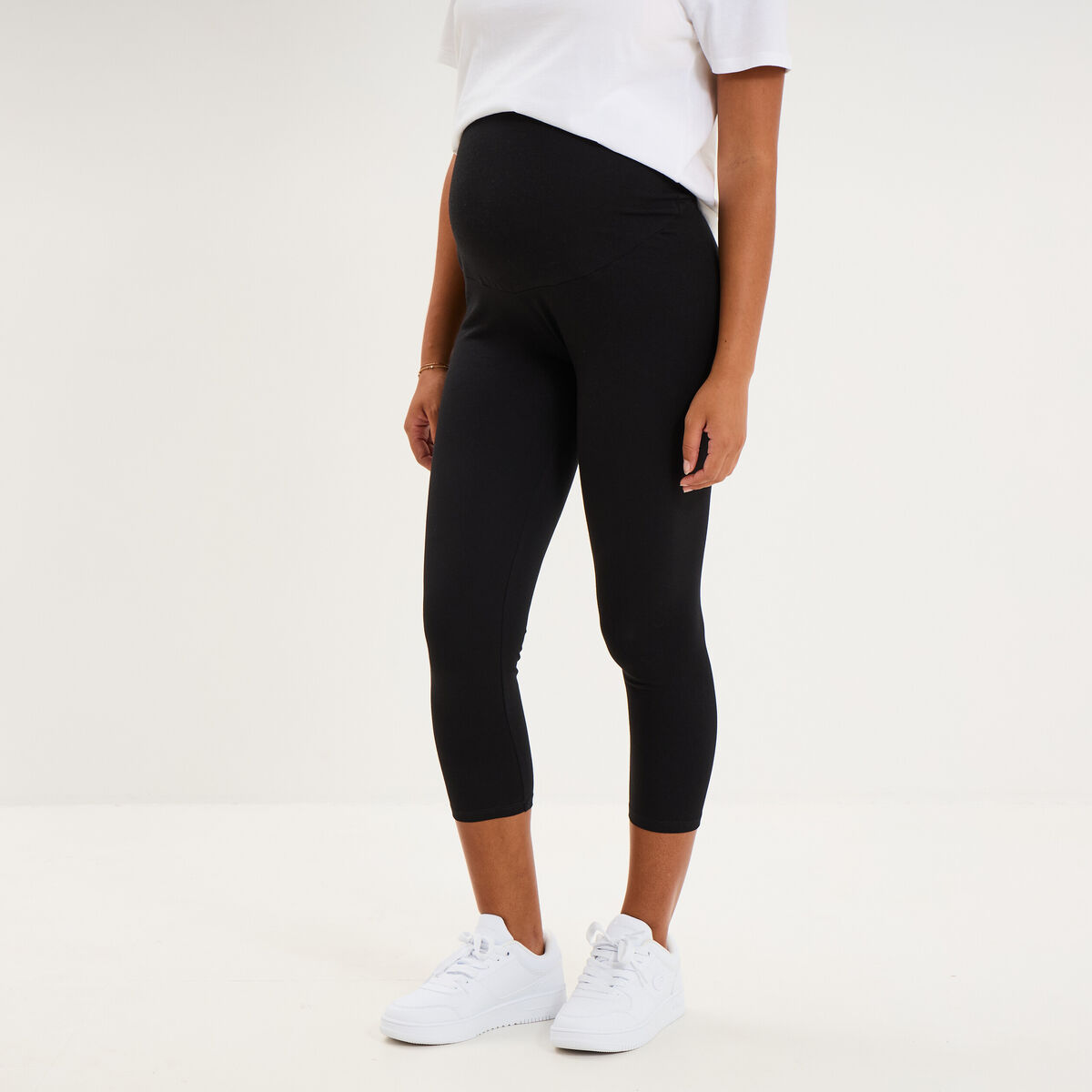Legging 7/8&egrave;me grossesse noir femme maternit&eacute;