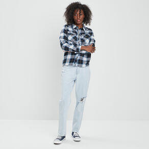 chemise manches retroussables poches bleu femme Chemise manches retroussables poches bleu femme