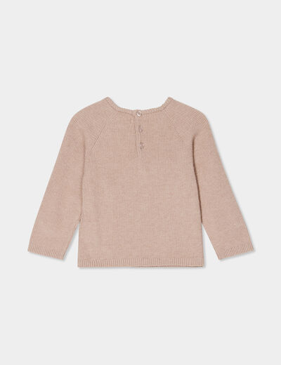 Ensemble 2 pièces tricot Kimbaloo taupe bébé garçon