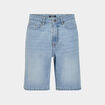 Bermuda droit 5 poches en jean Creeks denim bleach homme