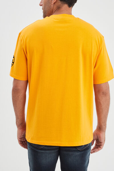 T-shirt col rond coton Dragon Ball Z orange foncé homme