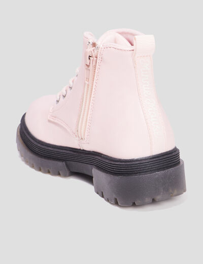 Bottines crantées Minnie rose fille