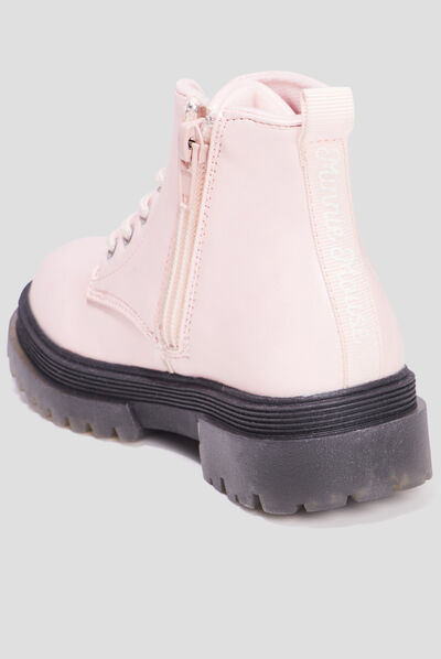Bottines crantées Minnie rose fille