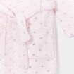Peignoir à capuche rose fille