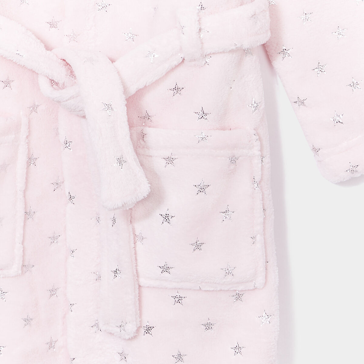 Peignoir à capuche rose fille