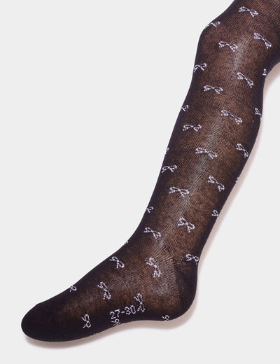 Lot de 2 collants noir fille