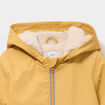 Parka &agrave; capuche d&eacute;perlante doubl&eacute;e jaune moutarde b&eacute;b&eacute; gar&ccedil;on