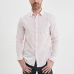 Chemise effet stretch manches longues rose clair homme