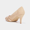 Escarpins bout ouvert Mosquitos sable femme