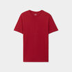 T-shirt droit en coton manches courtes rouge homme