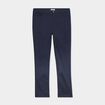 Pantalon droit taille haute extensible bleu marine femme grande taille
